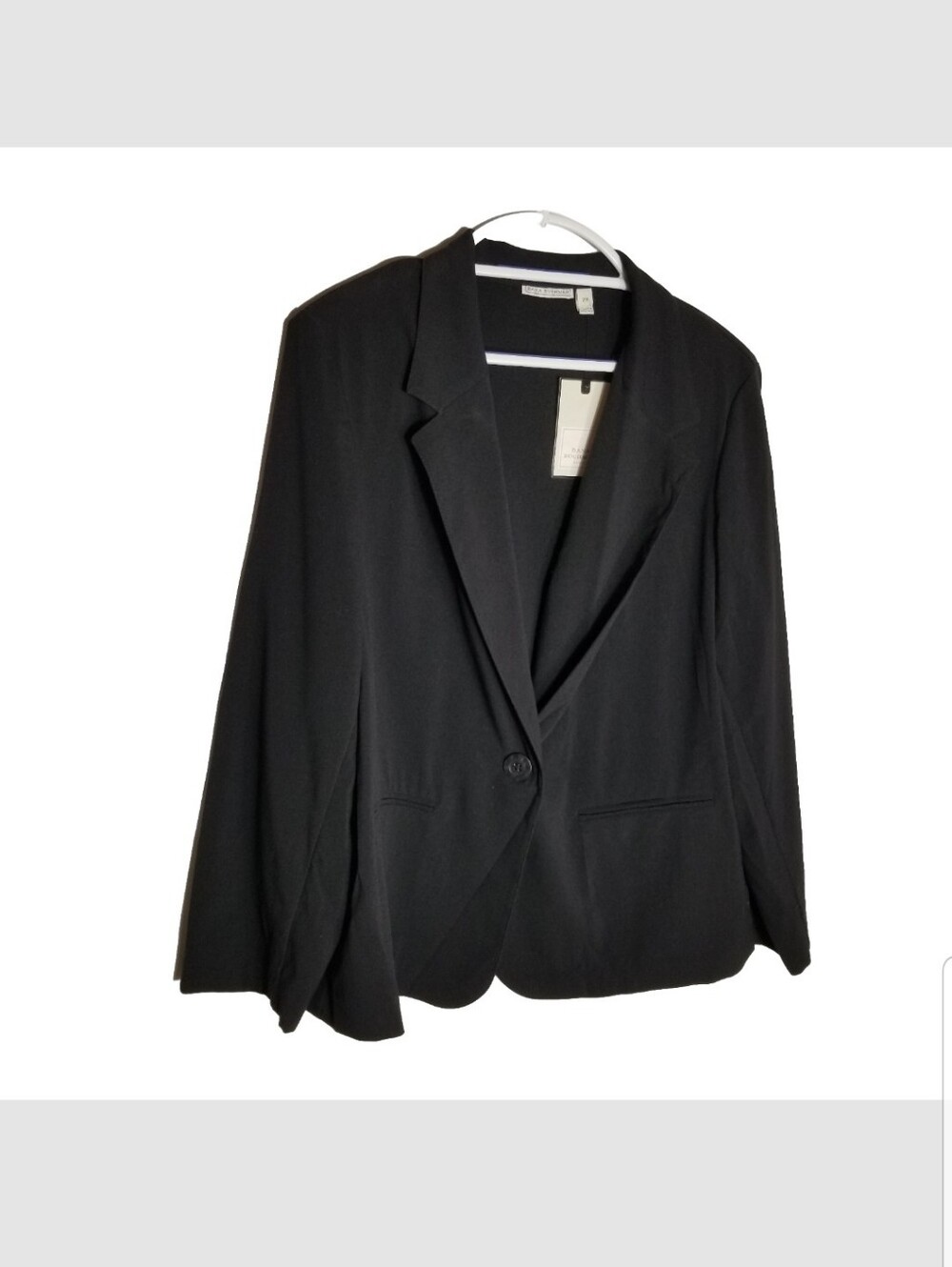 Dana Buchman Blazer Women's 2X Black One Button Pockets New With Tags